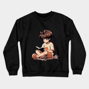 Boy Reading T-Shirt Crewneck Sweatshirt